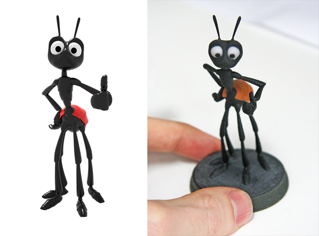 3d printed ant from animation