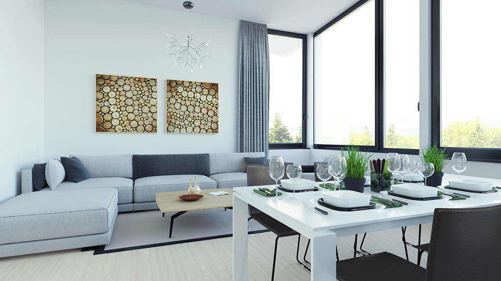 3d visualisation livingroom